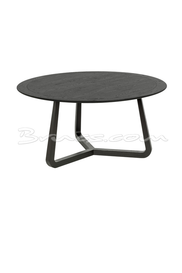 MESA COMEDOR KATO REDONDA ROBLE NEGRO