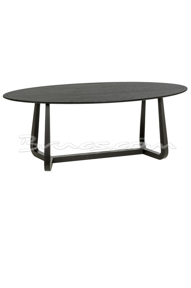 MESA COMEDOR KATO-S OVALADA ROBLE NEGRO