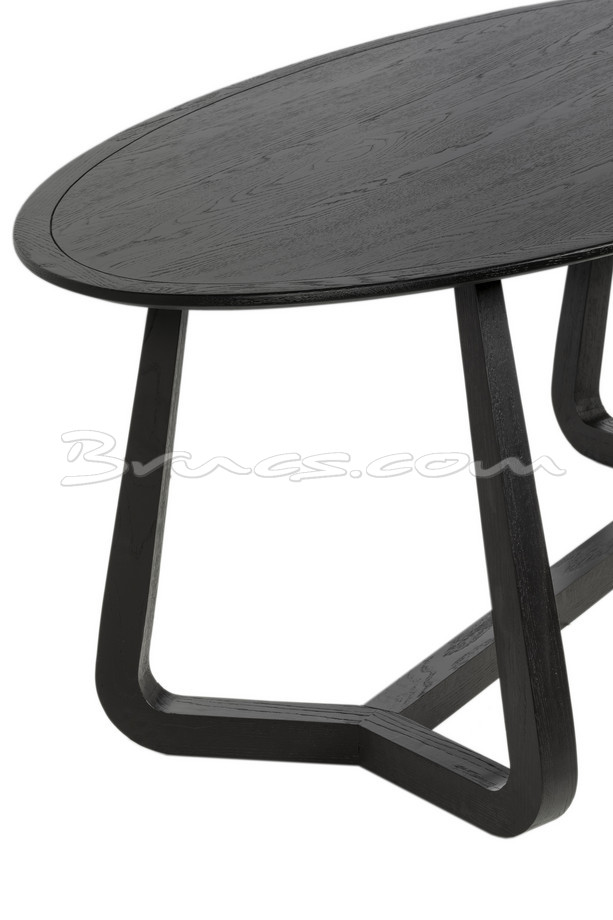 MESA COMEDOR KATO-S OVALADA ROBLE NEGRO