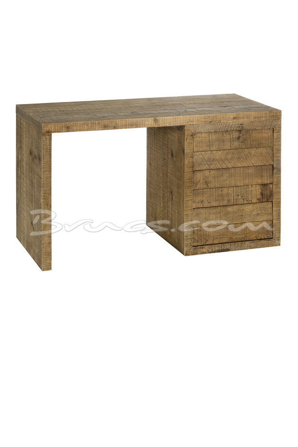 MESA CONSOLA SVETI PINO NATURAL CON 3 CAJONES