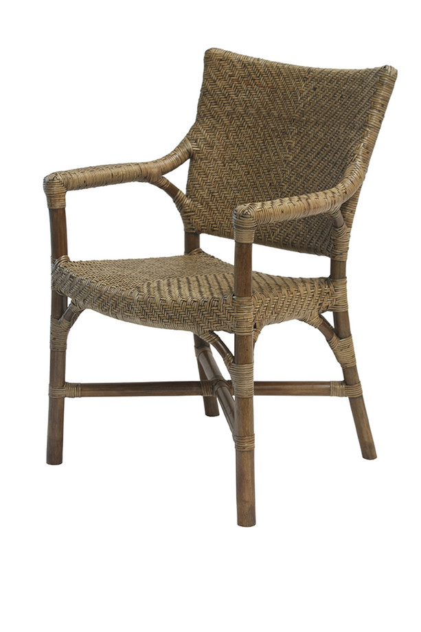 SILLA CON BRAZOS LOMBOK RATTAN ANTIQUE