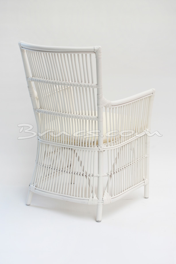 SILLA CON BRAZOS MUROS RATTAN Y TEJIDO SINTÉTICO B