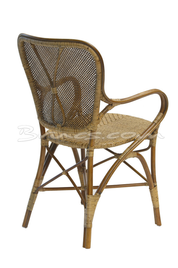 SILLA CON BRAZOS GIJÓN RATTAN COLOR ANTIQUE