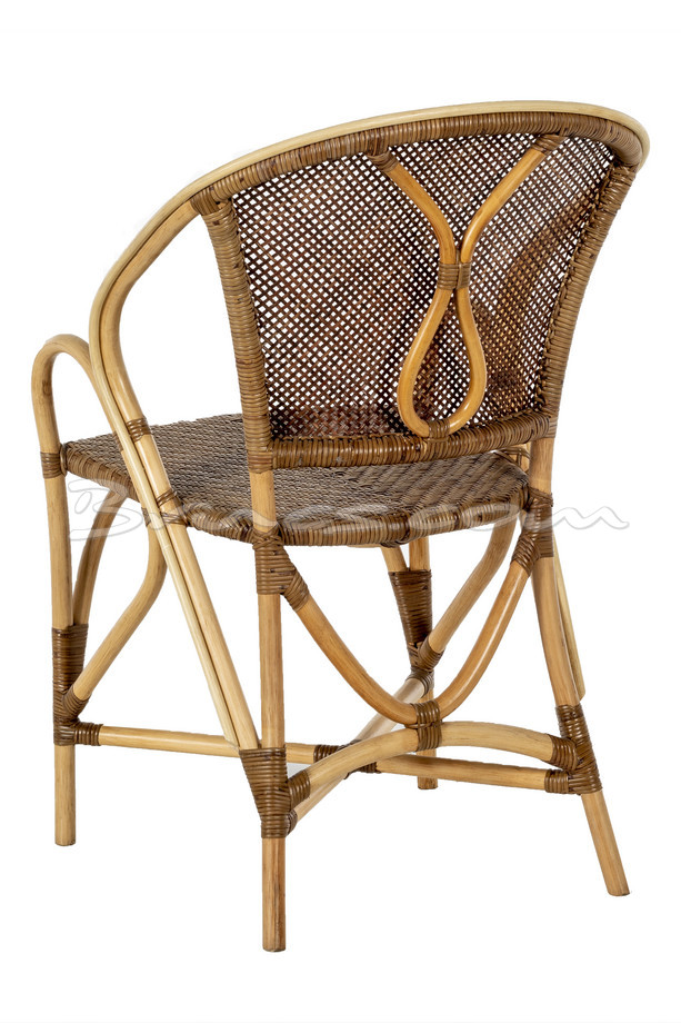 SILLA CON BRAZOS MADAGASCAR RATTAN  C/ NATURAL