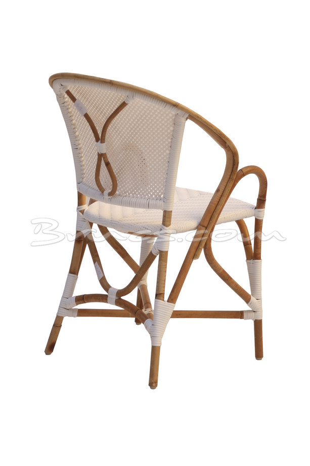 SILLA CON BRAZOS MADAGASCAR TEJIDO SINTÉTICO BL