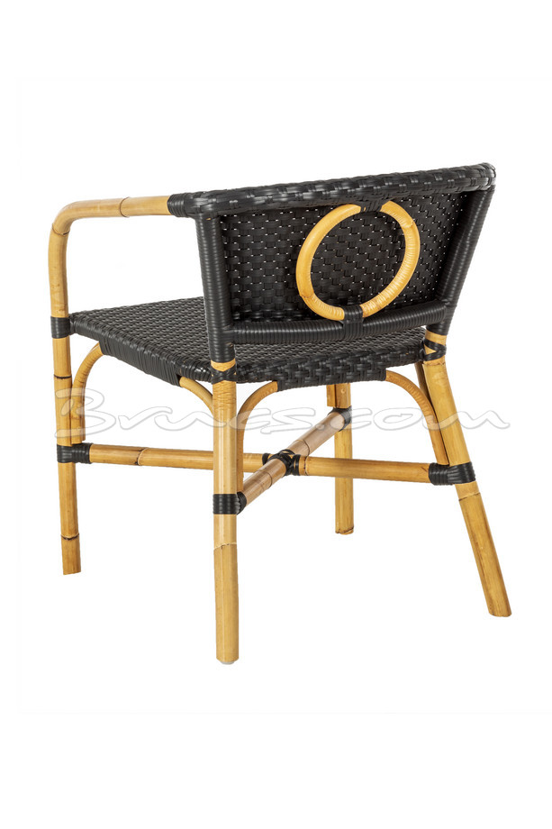 SILLA CON BRAZOS ARCHIPIELAGO RATTAN  Y TEJIDO SIN