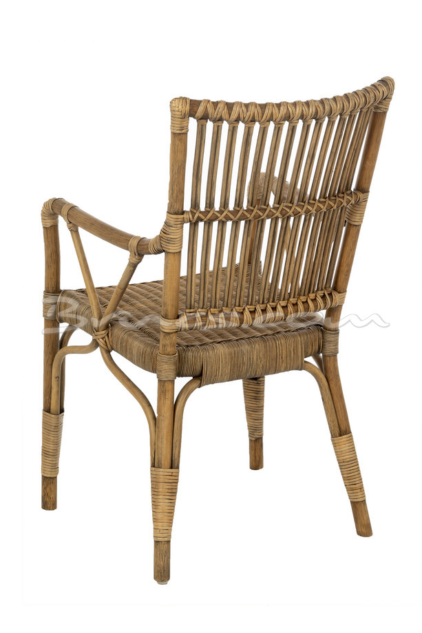 SILLA CON BRAZOS CRISO BAMBÚ Y RATTAN ANTIQUE