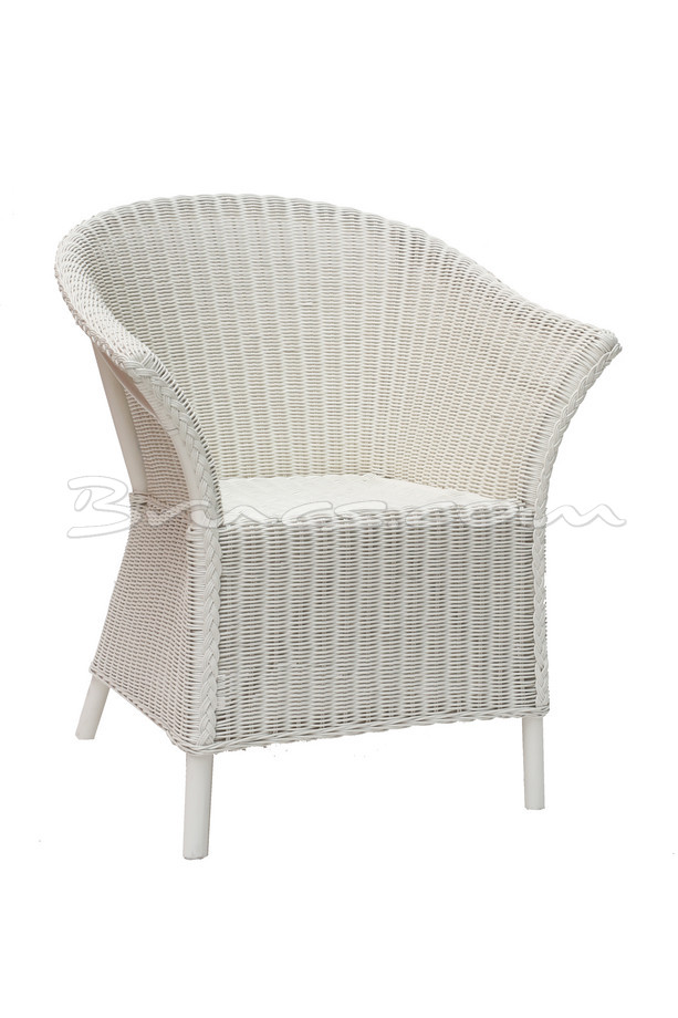 SILLA CON BRAZOS ABUNA RATTAN BLANCO