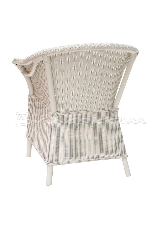 SILLA CON BRAZOS ABUNA RATTAN BLANCO