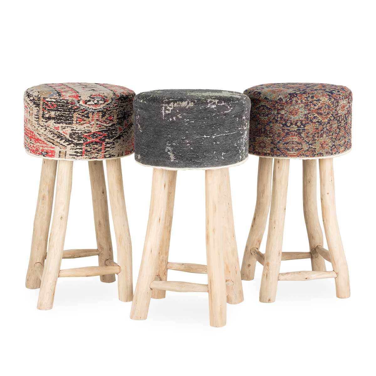 High upholstered stools Chelsy