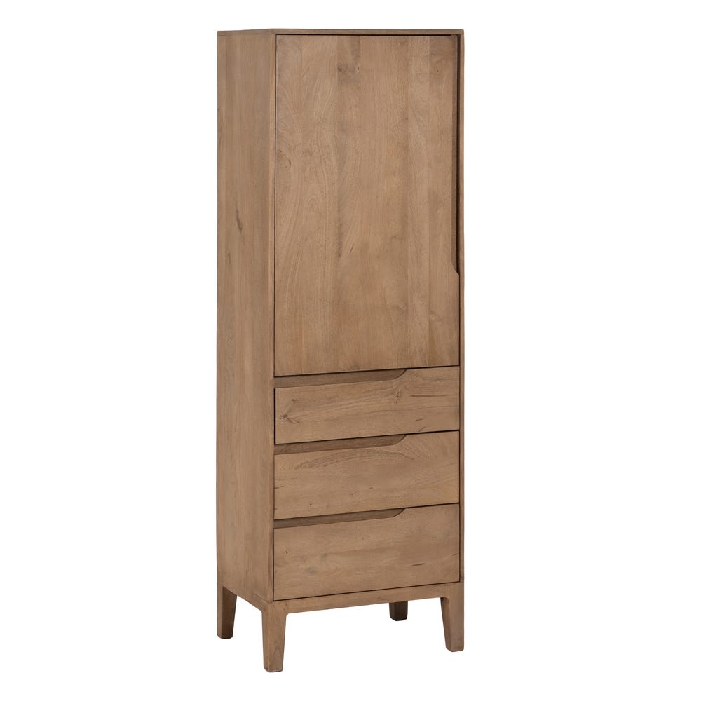 MUEBLE AUXILIAR NATURAL MADERA DE MANGO 60 X 44 X 180 CM