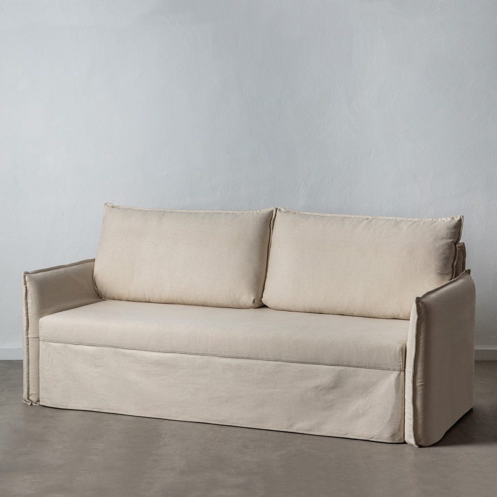 SOFÁ-CAMA NIDO BEIGE TEJIDO SALÓN 215 X 100 X 97 CM