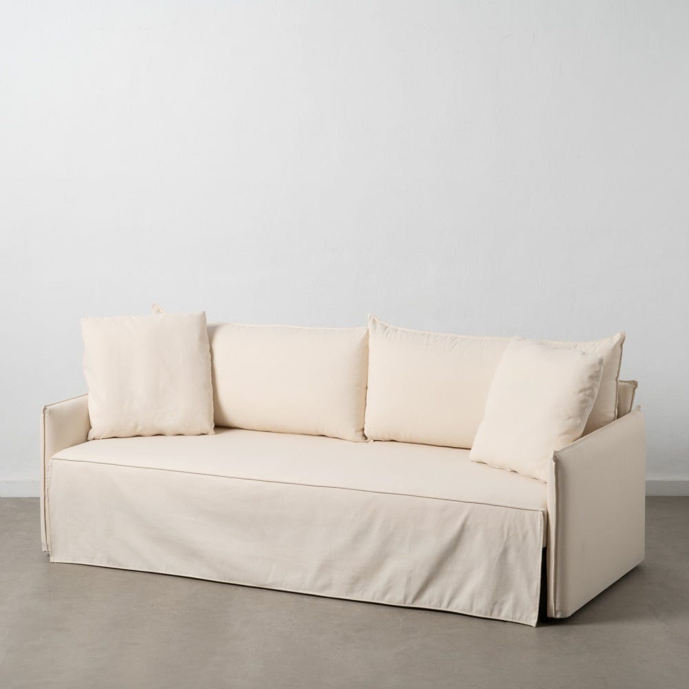 SOFÁ-CAMA NIDO CREMA TEJIDO SALÓN 200 X 94 X 86 CM