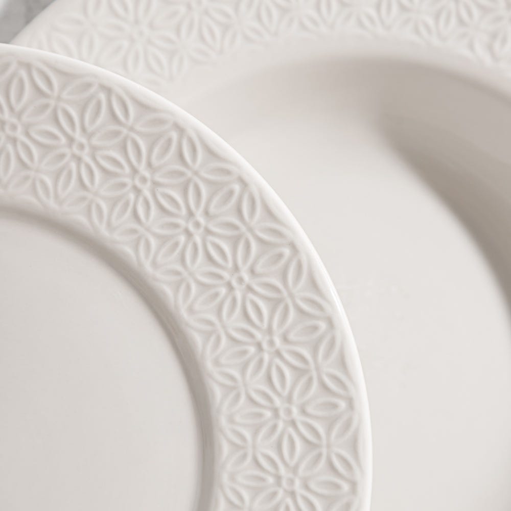 PLATO LLANO BLANCO PORCELANA COCINA 27 X 27 X 2,30 CM