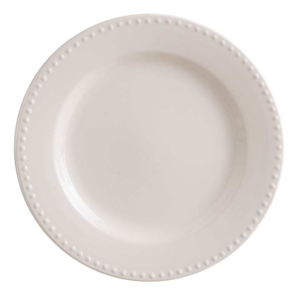 PLATO LLANO BLANCO STONEWARE COCINA 23 X 23 X 3 CM