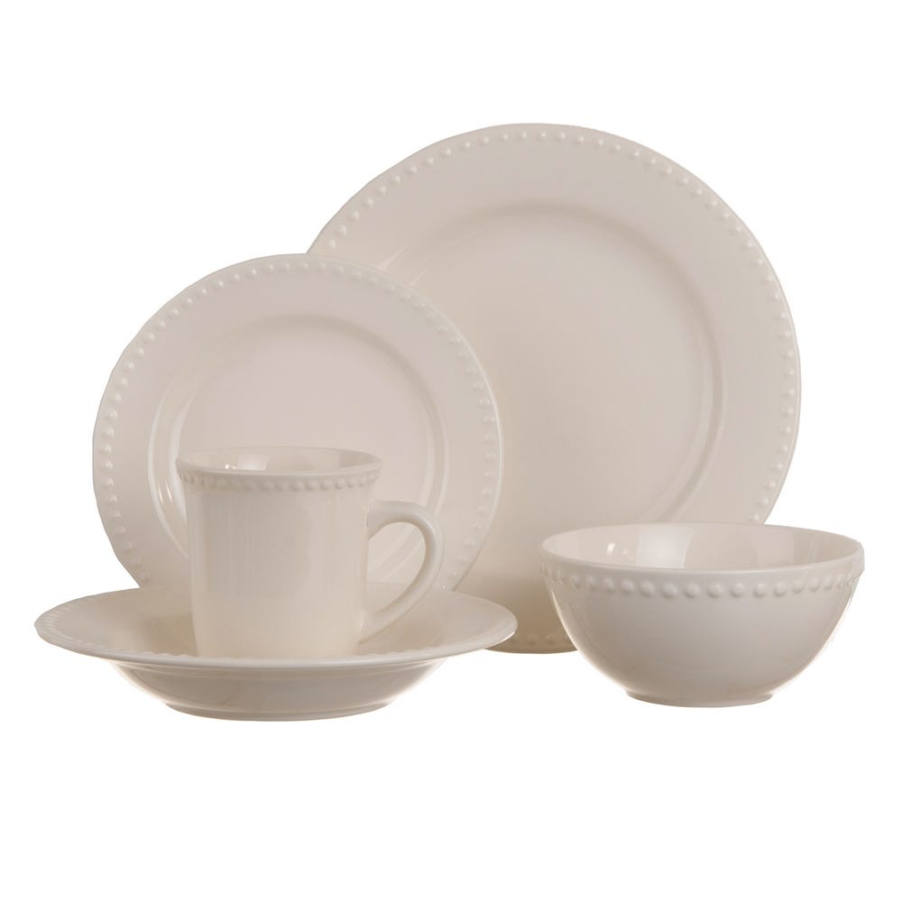 PLATO HONDO BLANCO STONEWARE COCINA 22,50 X 22,50 X 4 CM