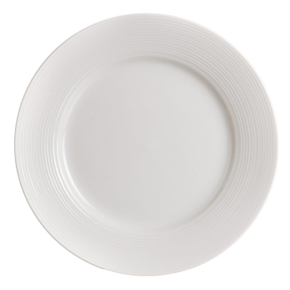 PLATO LLANO BLANCO PORCELANA COCINA 26 X 26 CM