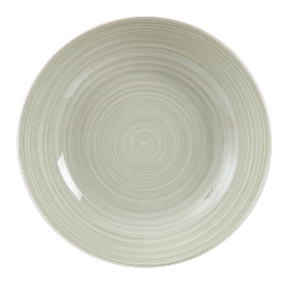 PLATO HONDO VERDE PORCELANA COCINA 20,50 X 20,50 X 4,50 CM