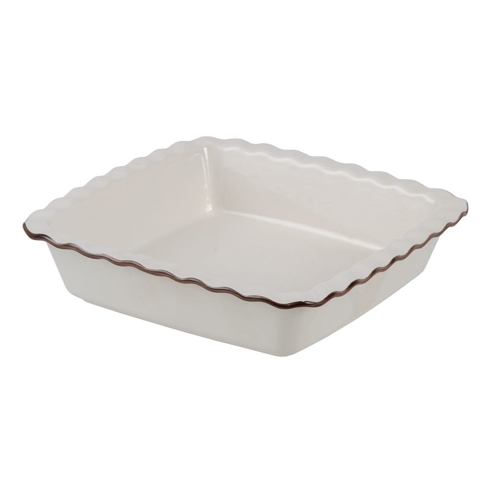 FUENTE HORNO CREMA STONEWARE COCINA 25 X 25 X 6,20 CM