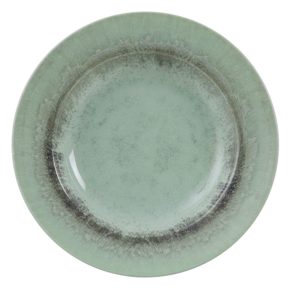 PLATO PASTA VERDE PORCELANA COCINA 27 X 27 X 4,50 CM