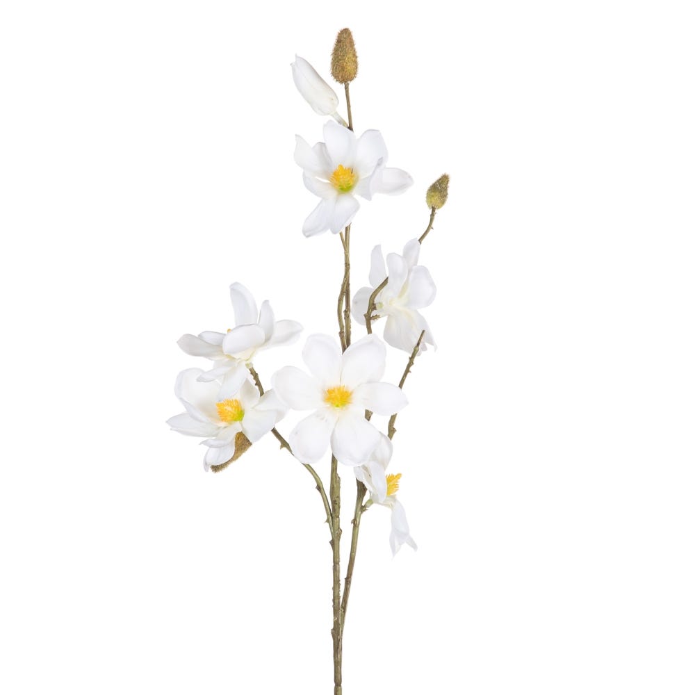 FLOR MAGNOLIA BLANCO ARTIFICIAL 15 X 19 X 81 CM