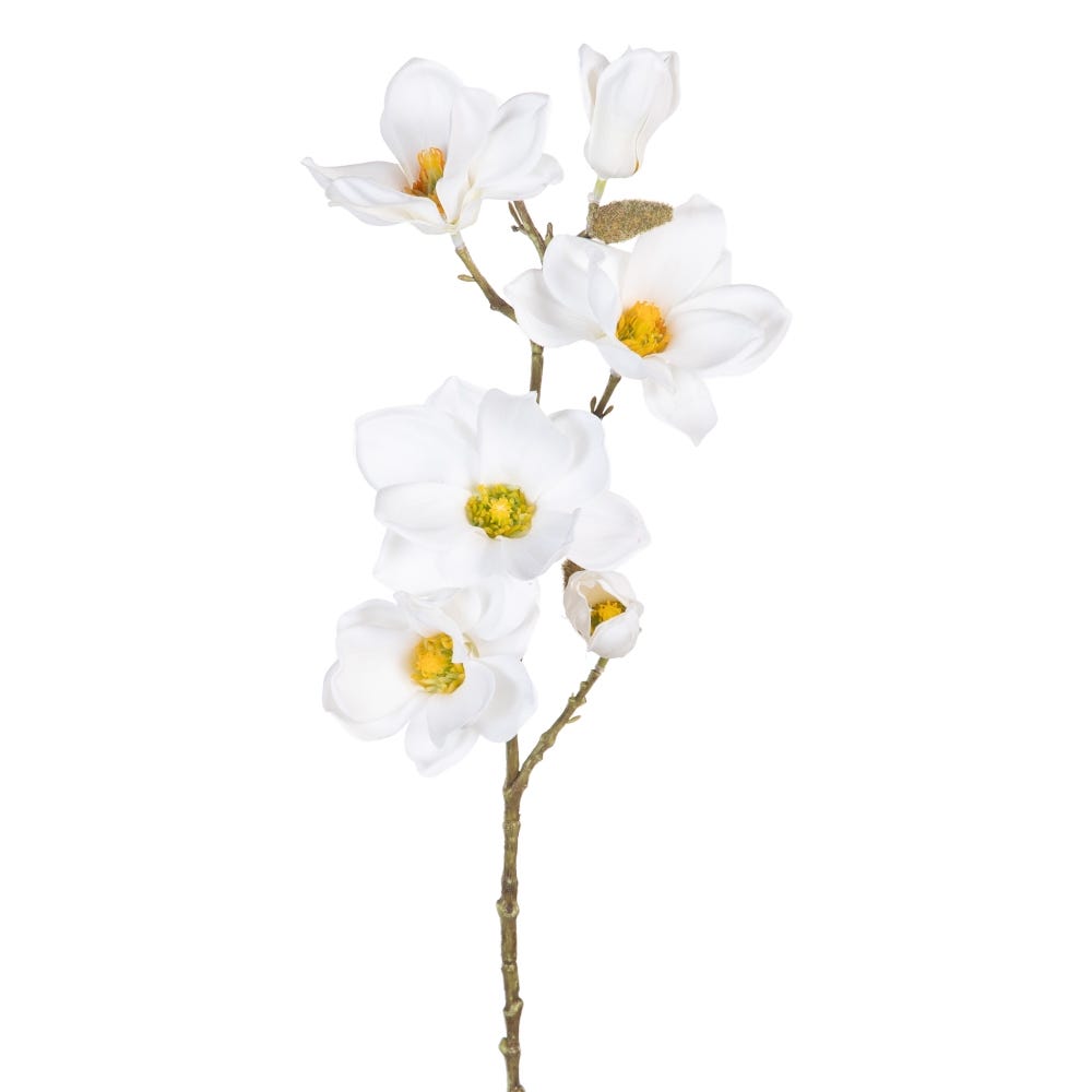 FLOR MAGNOLIA BLANCO ARTIFICIAL 20 X 20 X 66 CM