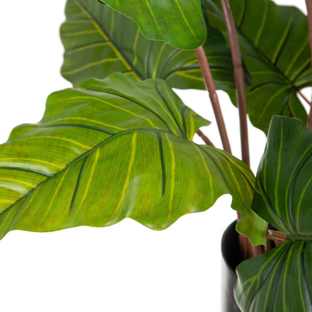 PLANTA COLOCASIA VERDE DECORACIÓN 130 CM