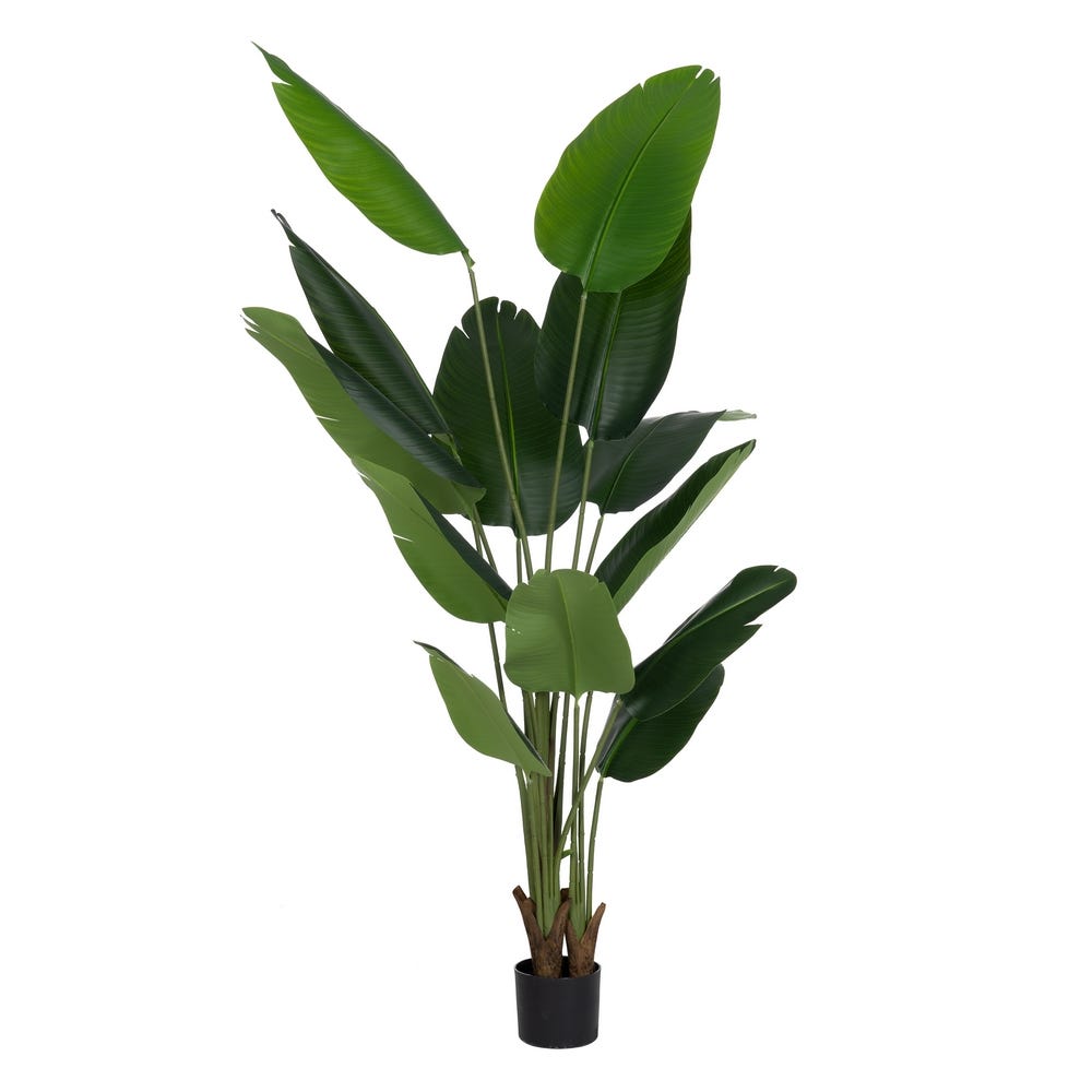 PLANTA STRELITZIA VERDE ARTIFICIAL 80 X 75 X 180 CM