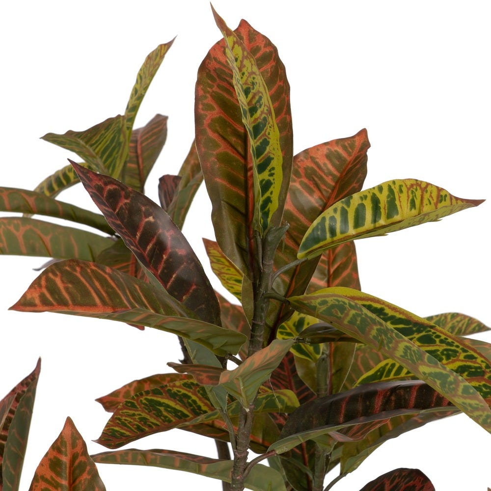 PLANTA CROTON ROJO GOMA DECORACIÓN 150 CM