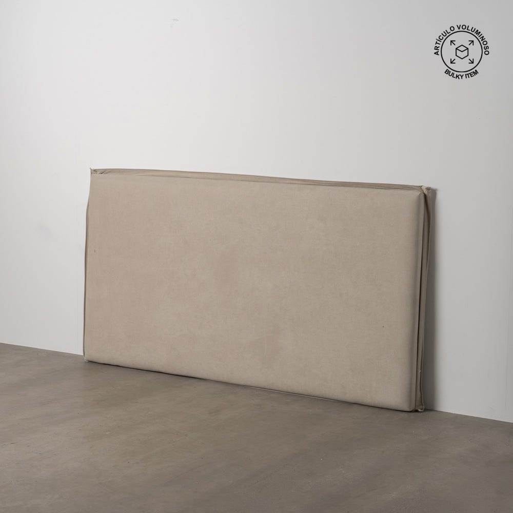 CABECERO BEIGE TEJIDO DORMITORIO 190 X 8 X 100 CM