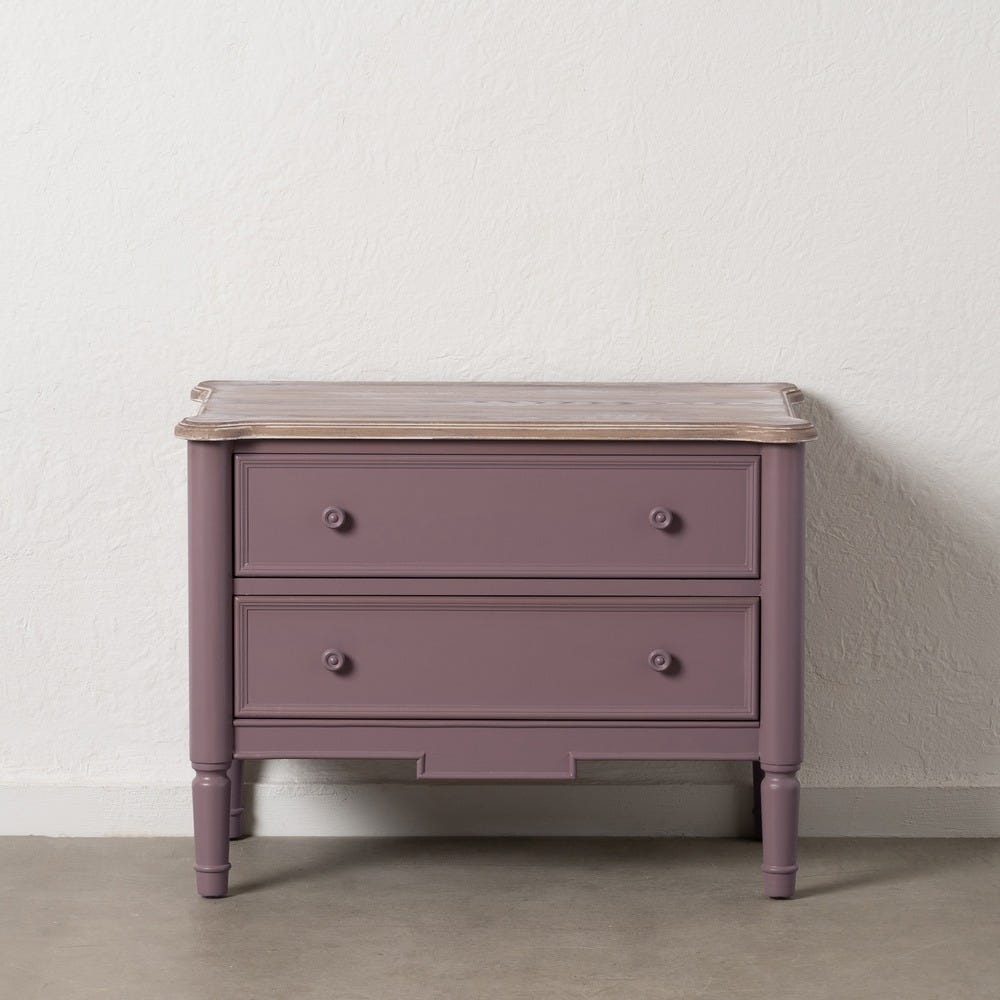 MUEBLE AUXILIAR MORADO MADERA 80 X 45 X 60 CM