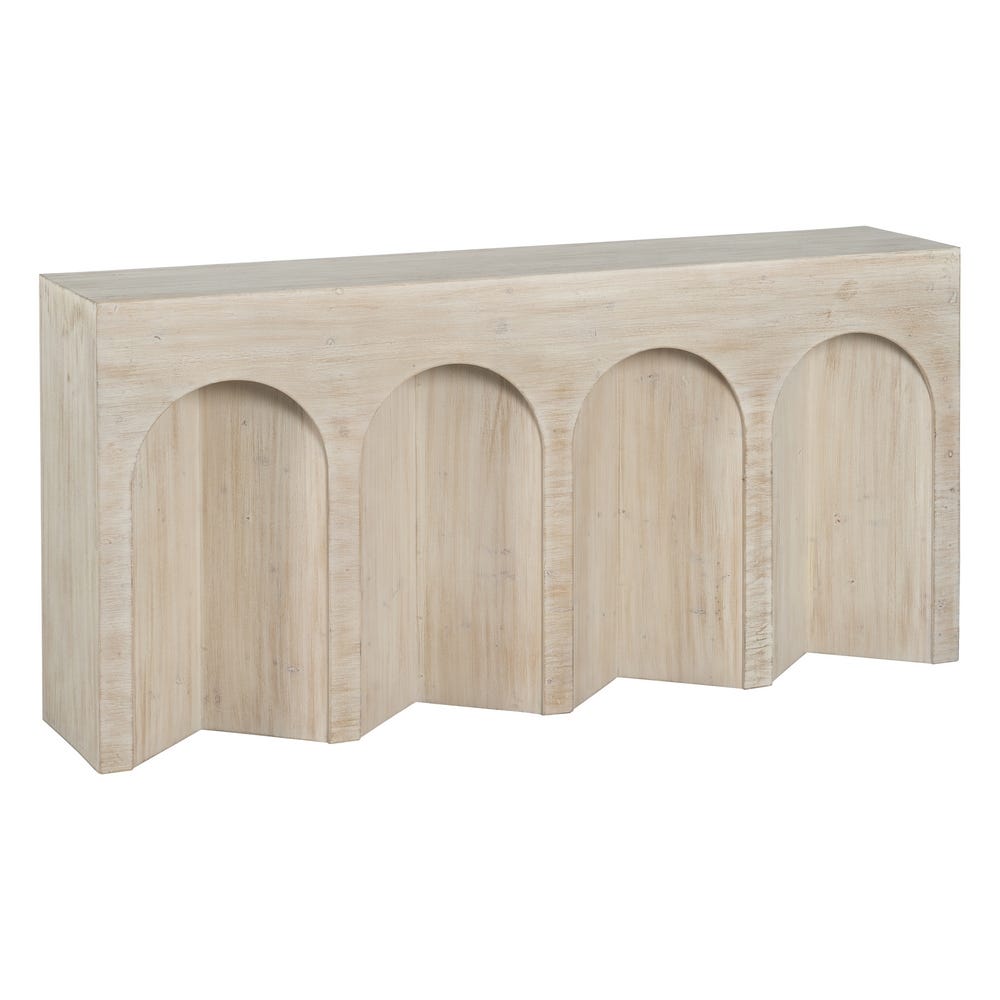 CONSOLA BLANCO ROZADO MADERA 170 X 38 X 82 CM