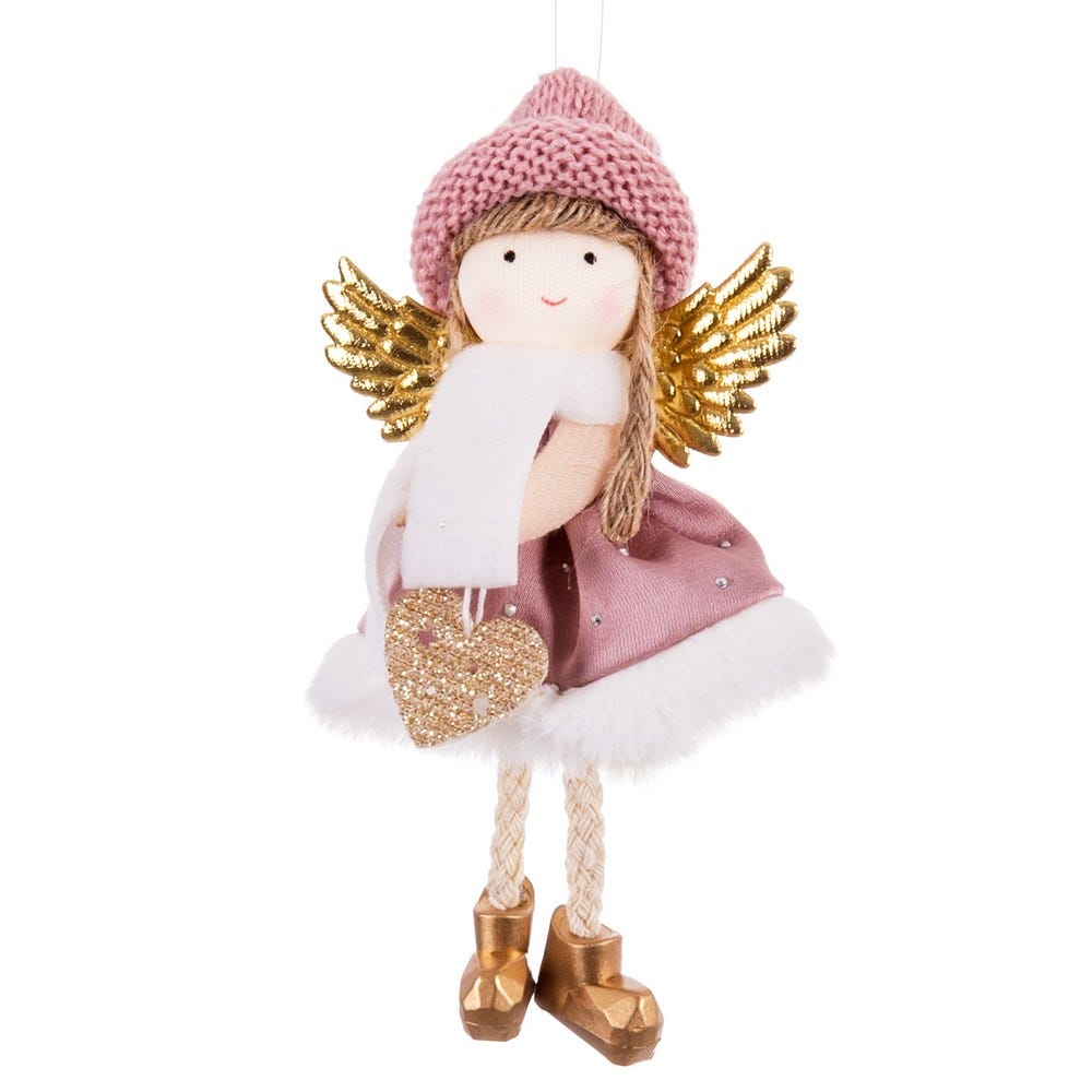 COLGANTE ÁNGEL GORRO POLIESTER 2/M 6 X 4 X 14,50 CM