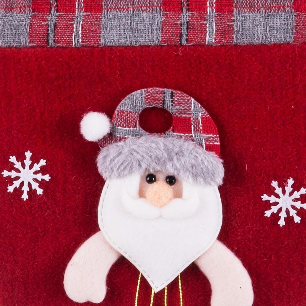 BOLSO PAPA NOEL POLIESTER 20 X 22 CM