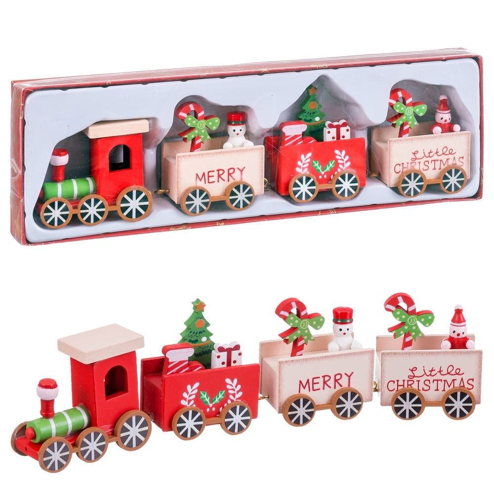 TREN X'MAS MDF 24,50 X 6,50 X 3 CM