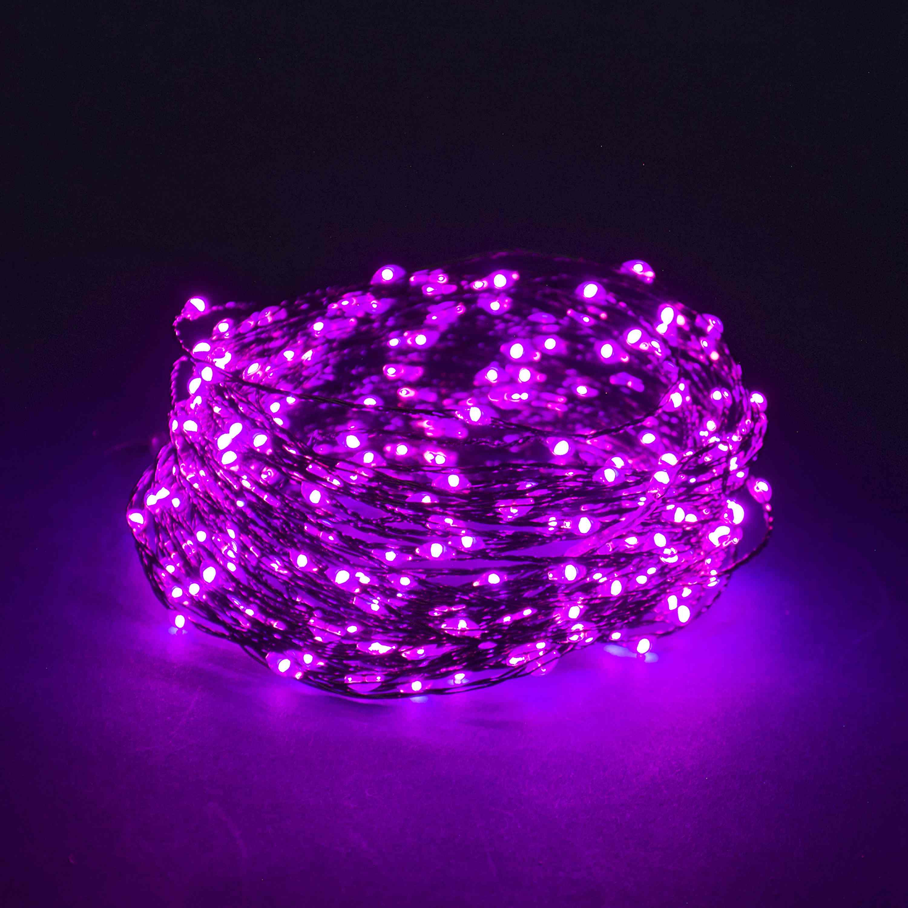 CADENA 100 MICROLED FUCSIA