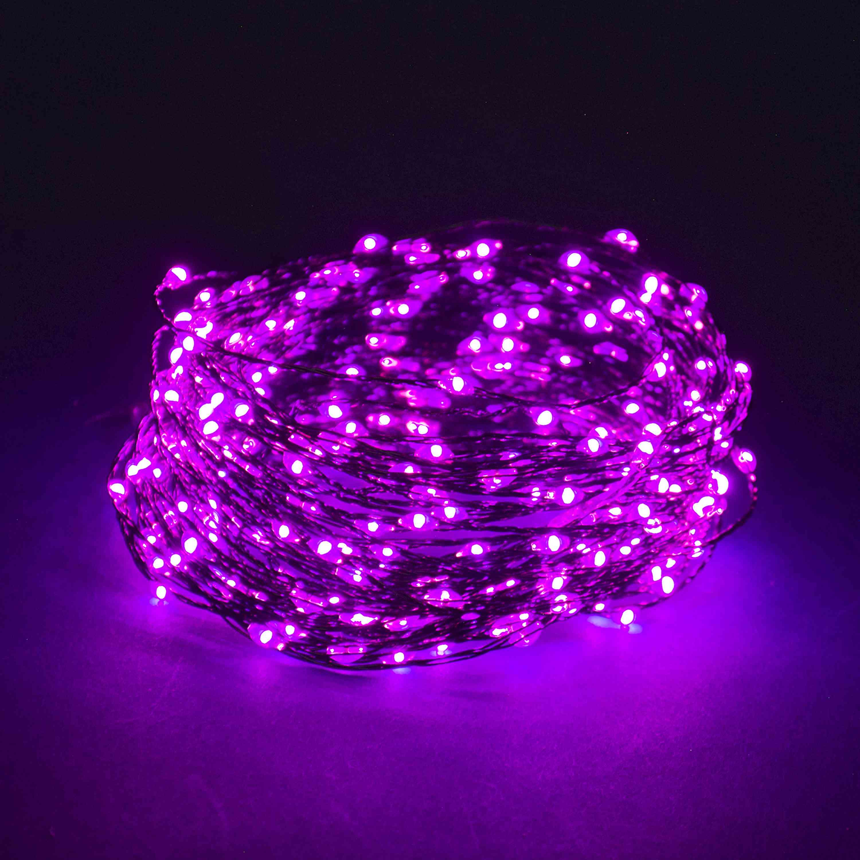 CADENA 180 MICROLED FUCSIA