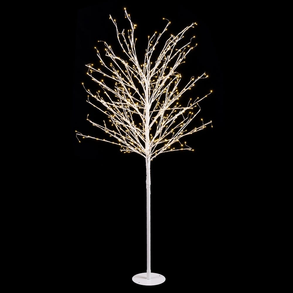 ÁRBOL 640 MICROLED PLÁSTICO CÁLIDO 150 CM