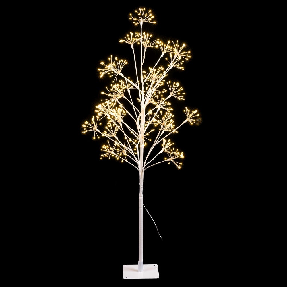 ÁRBOL 640 MICROLED PLÁSTICO CÁLIDO 120 CM