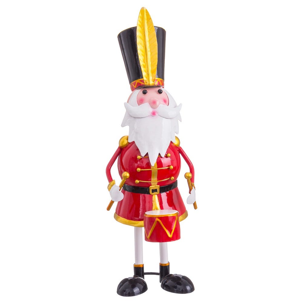 SOLDADO PAPA NOEL METAL 15 X 11 X 35,50 CM