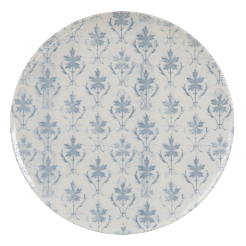 PLATO PIZZA AZUL-BLANCO PORCELANA 31 X 31 X 2 CM