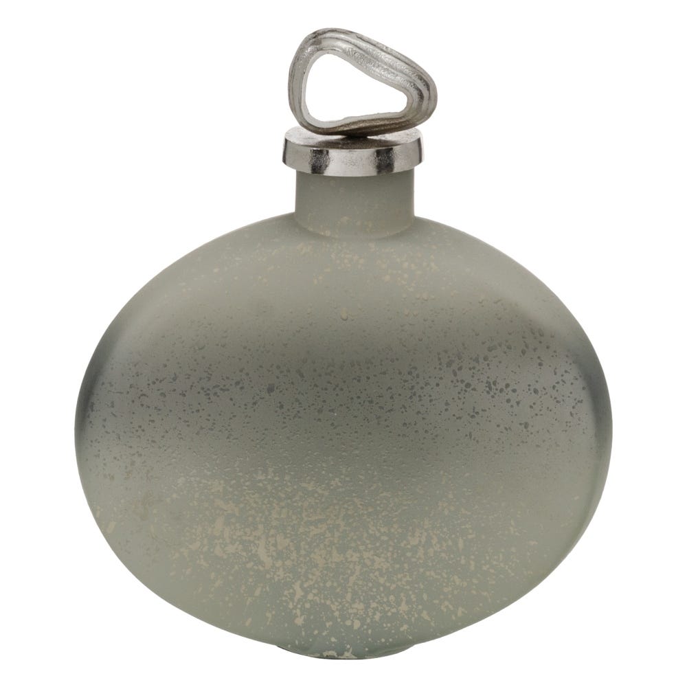 BOTELLA DECORATIVA GRIS-PLATA 24 X 9 X 29 CM