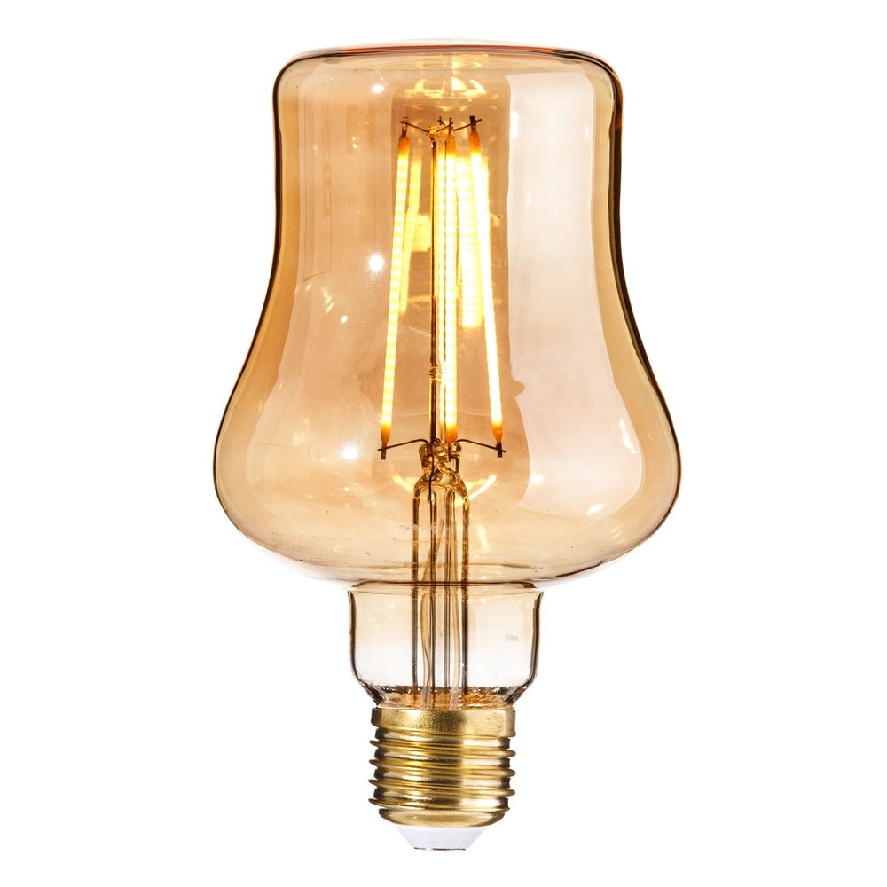 BOMBILLA LED ORO CRISTAL 10 X 10 X 17 CM