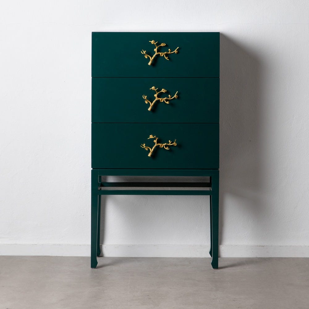 ARMARIO "CABINET" VERDE MADERA DE ABETO 70 X 38 X 130,50 CM