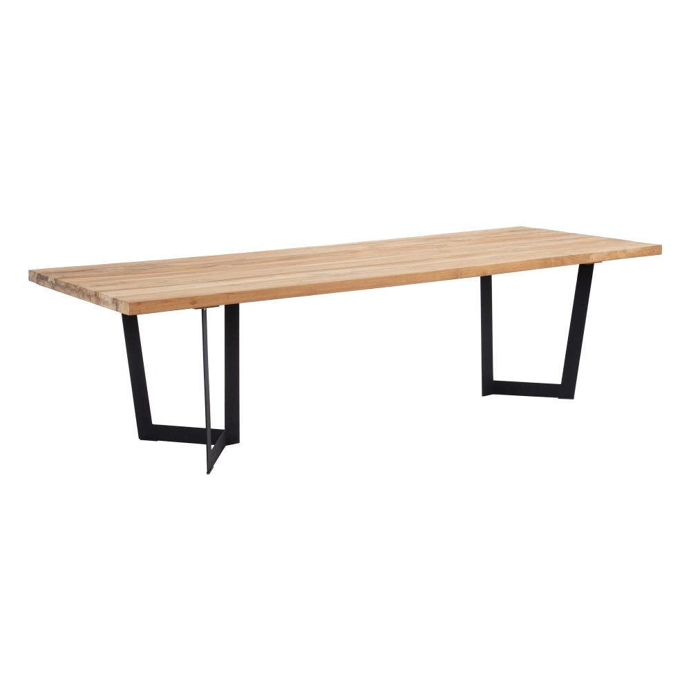 MESA COMEDOR NATURAL-NEGRO 280 X 100 X 77 CM