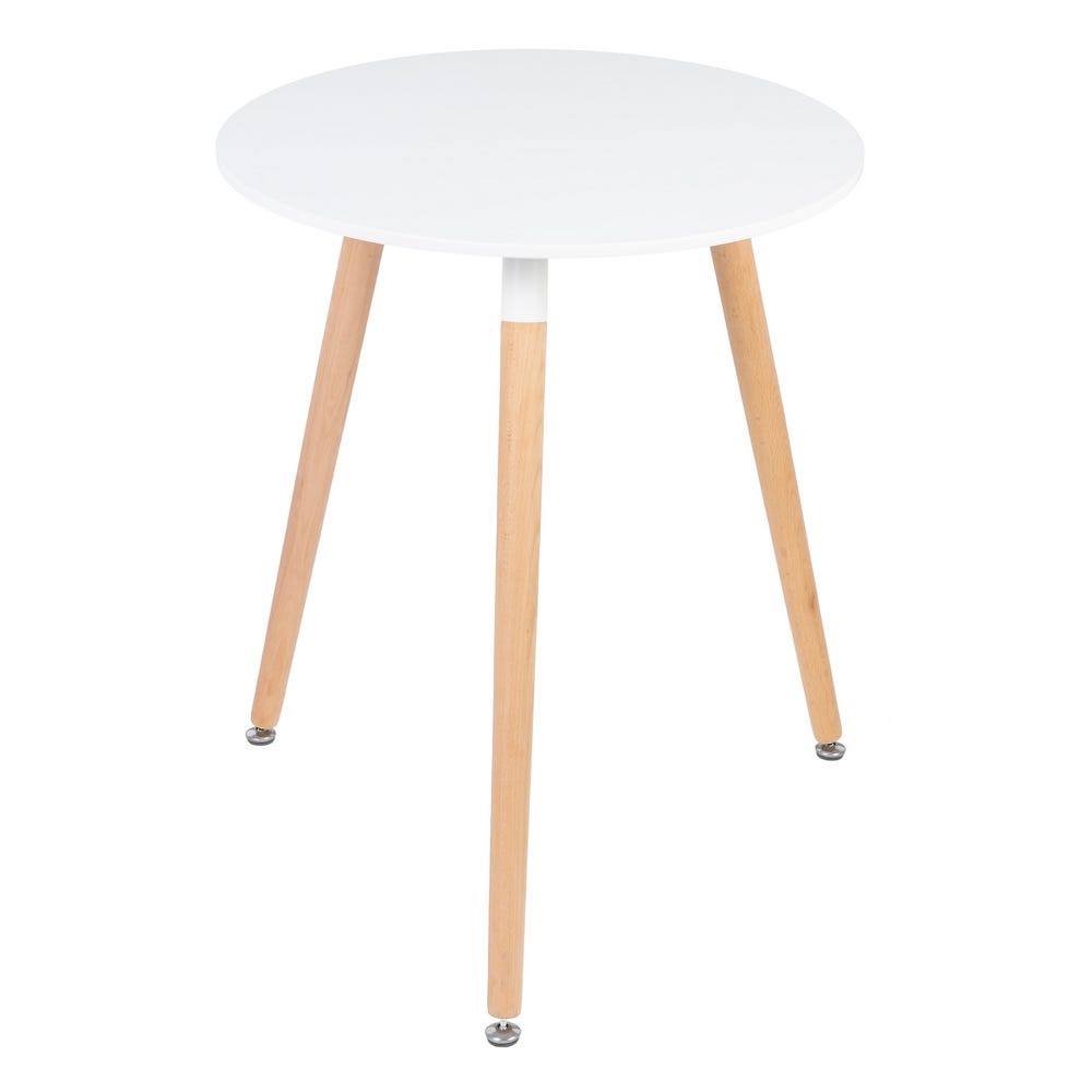 MESA COMEDOR BLANCO DM-MADERA 60 X 60 X 74 CM