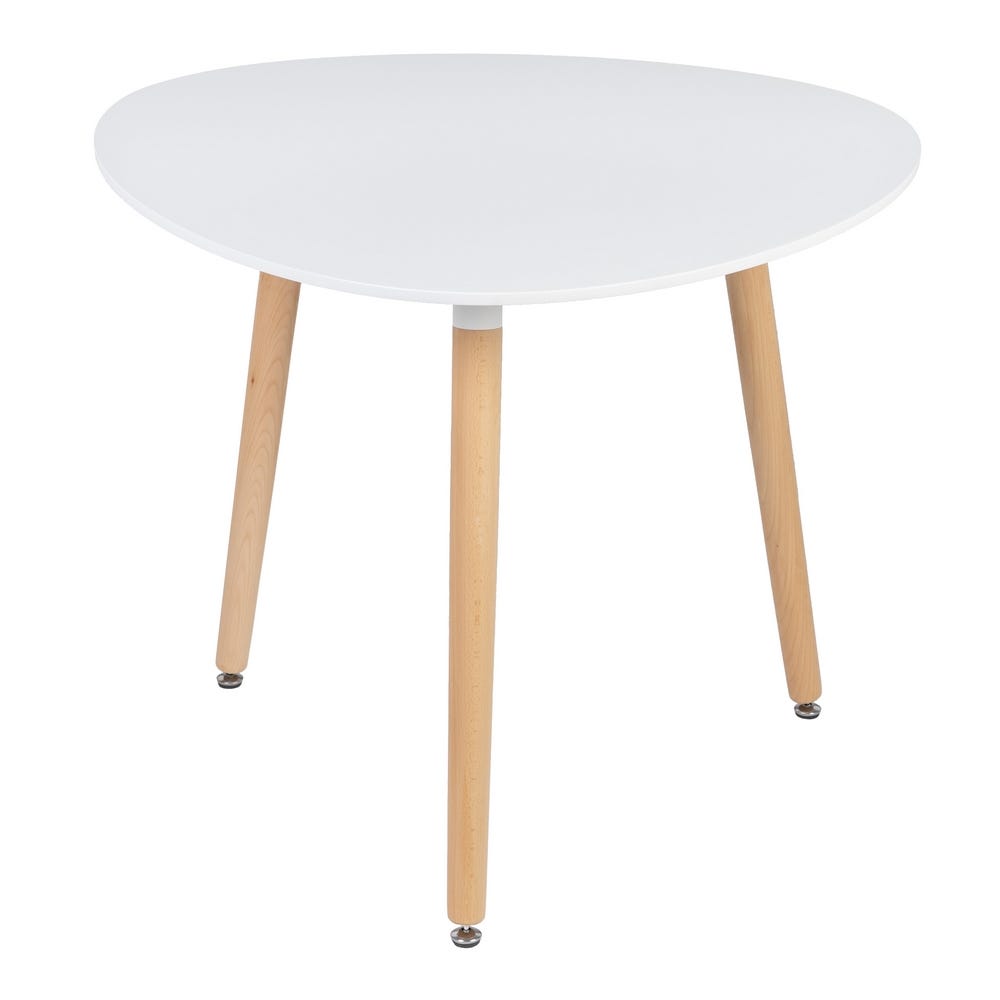 MESA COMEDOR BLANCO DM-MADERA 90 X 90 X 74 CM