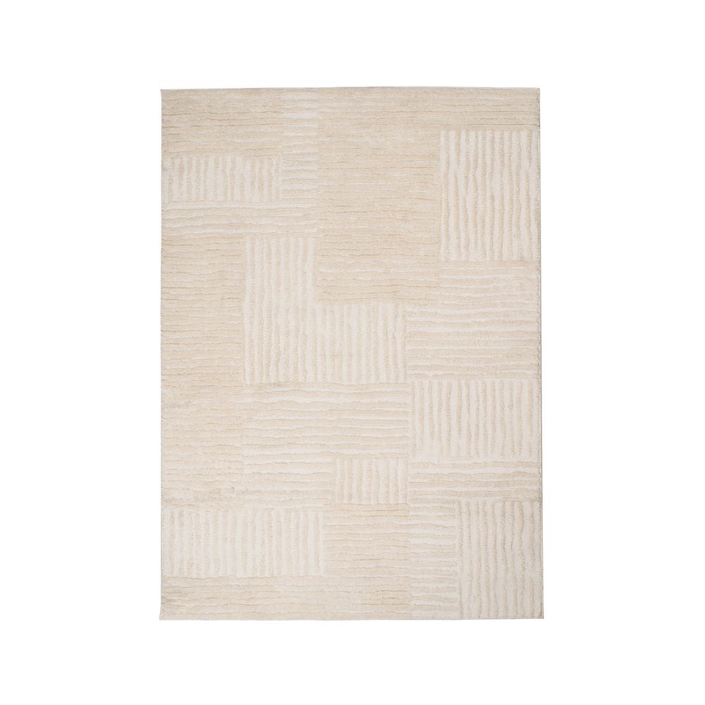 ALFOMBRA BEIGE 50%POLIÉSTER-50%JUTE 160 X 230 CM