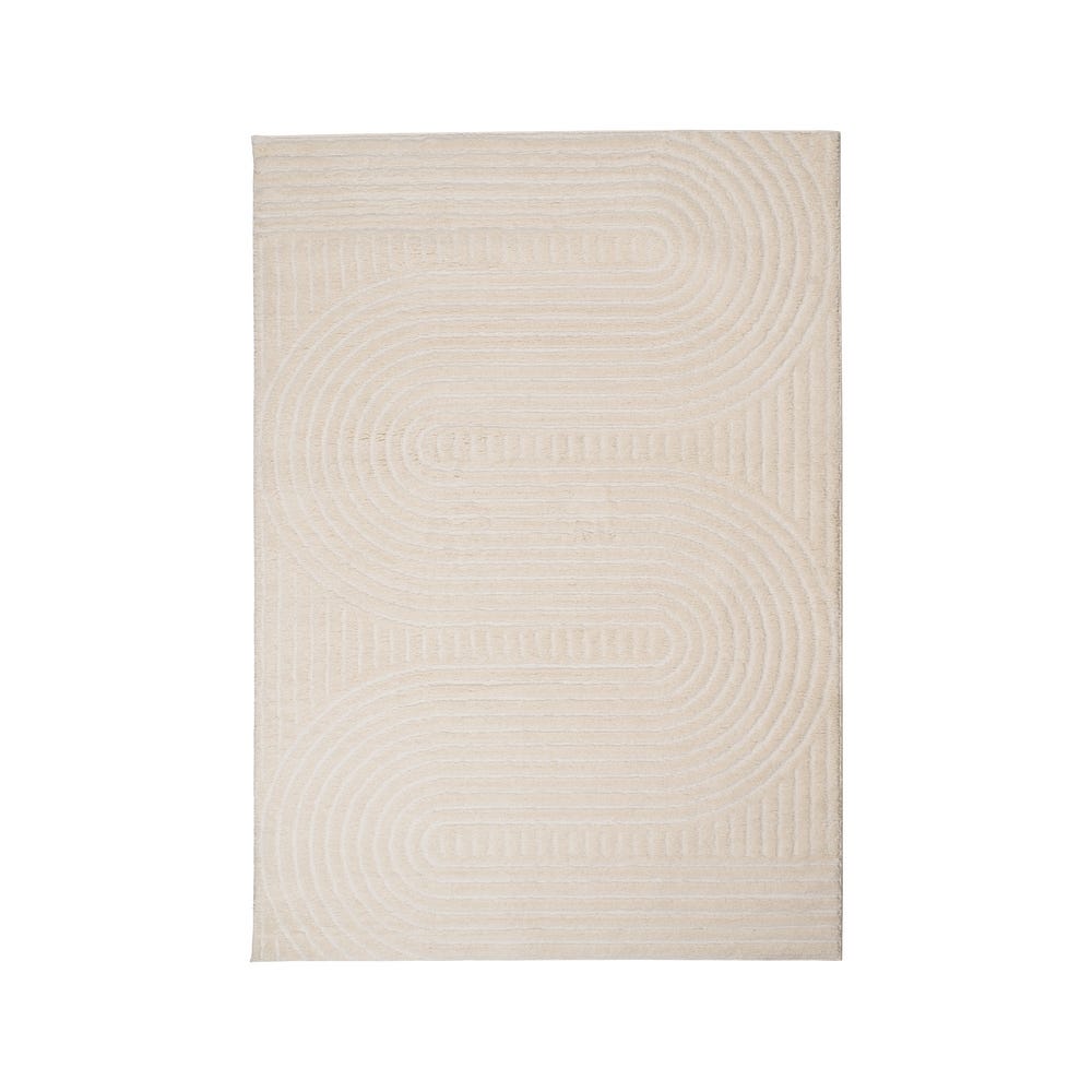 ALFOMBRA BEIGE 50%POLIÉSTER-50%JUTE 160 X 230 CM