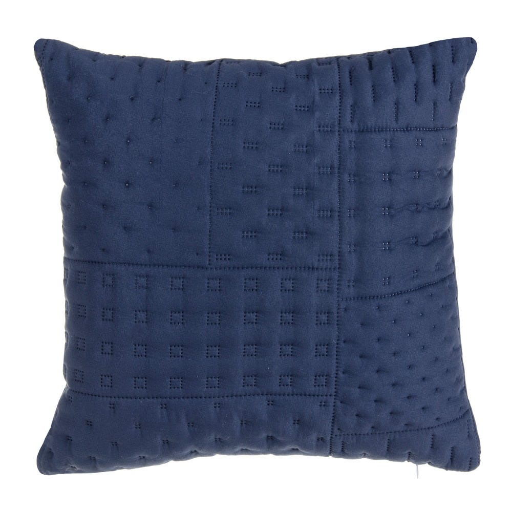 COJÍN AZUL MICROFIBRA TEXTIL/HOGAR 40 X 40 CM